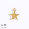 66 colgante hueco de aleación vintage con forma de estrella y luna, hecho a mano, con forma de luna, pendientes, pulseras, accesorios de joyería