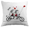 Temu Transfronterizo 2026 Nueva Funda de Almohada para el Día de San Valentín Funda de Cojín Estampada Decoración para Fiesta Festiva Funda de Almohada Cuadrada