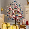 Adornos colgantes decorativos de madera, juego de 12 piezas para árbol de Navidad, adecuados para fiestas, juego de decoración del hogar perfecto, Papá Noel y