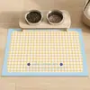 Alfombrilla Alimentación Mascota Gato Perro Pelo Liso de Fábrica Barro de Diatomeas Absorbente Resistente a la Suciedad Fácil de Cuidar Manteles Individuales Antideslizante A Prueba de Salpicaduras Alfombrilla para el Suelo