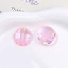 Cor mágica Aurora faceta redonda glitter meia pílula patch DIY headwear sapato fivela sapato flor celular shell acessórios material