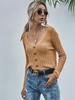 Comercio Exterior Europeo y Americano 26 Amazon Aliexpress Ebay Cárdigan Sencillo de Longitud Media Suéter Chaqueta de Punto Cuello en V