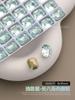 Rhinestones para Decoración de Uñas K9 Rosa Claro Azul Tendencia Nuevo Corazón Inclinado Multifacético Cuadrado Gordo Huevo de Paloma Base Puntiaguda Rhinestones Decoraciones para Uñas