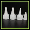 Tampa de bico branco 24mm tampa de bico para garrafa de água tampa de rosca tampa de apertar capa elétrica para cabelo tampa pontiaguda 24mm