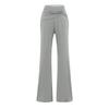 Verano 2025 Nuevo Spice Girl Pantalones Acampanados con Nudo en V para Mujer Sexy Cintura Baja Cómodos Yoga Deportes Casuales