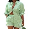 Conjunto de Dos Piezas con Estampado de Moda para Mujer, Nuevo, Transfronterizo Europeo y Americano, Comercio Exterior, Amazon Aliexpress, Temperamento, para Viajar