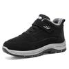 Sapatos de algodão masculinos de inverno, botas de algodão plus size transfronteiriças, botas de neve espessas com forro de lã, calçados quentes para caminhada no comércio exterior