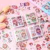 50 Pegatinas de Manual de Usuario sin Repetir, Caricaturas de Niñas Lindas, Pegatinas Decorativas Impermeables para Material de Papel de Cuaderno