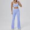 Ropa Deportiva de Yoga para Mujer Traje Verano Transpirable Top Sujetador Chaleco Levantamiento de Glúteos Pantalones de Trompeta Ropa de Fitness Venta al por Mayor