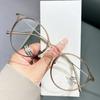 Armações de Óculos Transparentes Tr para Mulheres, Estilo Natural, Cor Chá Fresco, Luz Anti-Azul, Armação para Óculos de Miopia, Armação Grande, Retro Luz Anti-Azul Upgrade