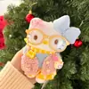 Nuevo Llavero de Peluche Original Hello Kitty Invierno Nuevo Conjunto Cálido Colgante de Bolsa de Regalo Gato Kt