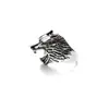Comercio Exterior Joyería Personalizada Hip-Hop Cabeza de Dragón Calavera Anillo para Cigarrillos Anillo Abierto para Hombres Joyería Exagerada Punk Venta al por Mayor