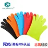 200g de diamante grande cinco dedos luvas de silicone forno micro-ondas forno espessado isolamento térmico churrasco churrasco luvas anti-escalda