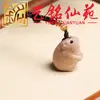Madera de Haya Doce Signos del Zodíaco Cadena para Teléfono Llavero Colgante para Teléfono Adorno Yi Ming Xian Yuan Lugares Escénicos de Madera Regalos