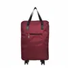 Bolsa de Viaje Plegable de Gran Capacidad, Unisex, con Ruedas Universales, Tela Oxford Impermeable, Bolsa de Viaje para Viajes de Negocios de Corta Distancia
