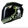 Casco Integral Transfronterizo en Stock para Hombre y Mujer Marea Nacional Cuatro Estaciones Scooter Motocicleta Conducción Carreras Película Negra Vehículo Eléctrico
