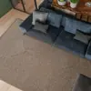 Alfombra de Lana Natural Hecha a Mano para Sala de Estar Mesa de Café Sofá Moderna Simple Lujo Ligero Color Sólido Hogar Dormitorio Mesita de Noche Felpudo de Piso