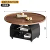 2026 Nuevo Lujo Ligero Sensación de Alta Gama Mesa de Centro Móvil Mesa de Café Estilo Vintage Mesa de Café Sala de Estar Hogar Redonda Balcón Mesa de Café Pequeña