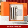 Set de regalo empresarial, taza de café de titanio puro, recuerdo con logo personalizado, regalo práctico de verano para clientes