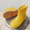Botas de Chuva Infantis Transfronteiriças, Botas de Chuva Antiderrapantes para Meninos e Meninas, Sapatos de Água Meia-Canela para Meninas Estudantes, Sapatos de Borracha Antiderrapantes Impermeáveis Estilo Pai-Filho