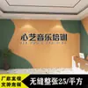 Papel Tapiz de Pared de Fondo para Salón de Baile 3D para Instituciones Educativas y de Capacitación, Revestimiento de Pared para Recepción de Escuela de Música y Arte, Resistente a la Humedad