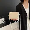 Mini Bolso Tejido a Mano de Verano para Mujer 2025 Nuevo de Moda Pequeño Fresco Estilo Pastoral Bolso Cruzado de Paja Bolso Cuadrado Pequeño