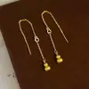 Tienda de Oro Mismo Estilo Pendientes de Calabaza Antigua Oro Arena Nuevo Estilo Chino Estilo Nacional Pendientes de Calabaza