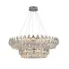 Nuevo candelabro de cristal de lujo para salas de estar, vestíbulos y comedores de alta gama, moderno y simple, elegante, popular para dormitorios principales