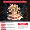 Pegatinas Electrostáticas Navideñas de Papá Noel Transfronterizas Decoraciones para Ventanas Diseño de Escena de Ventana Pegatinas para Puerta de Cristal Decoraciones para Ventanas