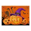 Decoración de Fiesta de Halloween Transfronteriza Manteles Individuales Cena Familiar Arreglo de Atmósfera Festiva Manteles Individuales Manteles de Lino Estampados