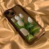 Las Flores de Tulipán Son Adecuadas para Funda de Teléfono Iphone17, 16Pro, Apple 15 Cobertura Total, 13/14, el Mismo Estilo que en Xiaohongshu