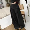 Pantalones Culotte Falsos de Dos Piezas Estilo Coreano para Mujer, Nuevos de Primavera y Otoño, de Cintura Alta, Holgados, Caída Suelta, Adelgazantes, Rectos, Casuales, Largos