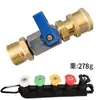 Manguera de Pistola de Agua para Lavadora a Presión Wab Transfronteriza Conector Hembra de 1/4 Interruptor de Válvula Conector para Hidrolavadora Rosca Exterior M22