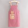Delantal de cocina de manga larga, moderno, antiincrustante, transpirable, resistente a la suciedad, para uso doméstico y catering, ropa de trabajo especial para mujer.