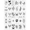 Em estoque Atacado Adesivo de Tatuagem Flor Bi'an Durável Manzhu Sa Hua Celebridade da Internet Simulação Sexy Cobertura de Cicatriz na Clavícula Adesivo de Tatuagem