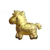 Llavero de la Fortuna de Oro Puro 999 Colgante de Caballo del Zodiaco de Dibujos Animados Regalo Venta al por Mayor Caballo Pequeño de Oro