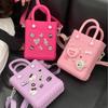 Bolsa de Praia EVA com Furos Desenho Animado Nova E-commerce Transfronteiriço DIY Armazenamento Criativo Impermeável Pequena Quadrada Bolsa Transversal