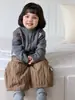 Cardigan de Tricô Bordado Cartoon Outono/Inverno Infantil Roupas de Bebê Roupa de Outono Bebê Estiloso Cachorrinho Jacquard Suéter Versátil