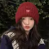 Gorro de Punto para Mujer con Cabeza Grande para Otoño e Invierno 2026 Nuevo Estilo Coreano Adelgazante para la Cara Engrosado Cálido Protector de Orejas Sombrero para Clima Frío