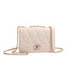 Bolso de Mujer 2026 Nuevo Bolso Cruzado de Moda Estilo Ins Moda Estudiante Versátil Pequeño Bolso de Cadena Acolchado Estilo Chanel Bolso Cuadrado Pequeño