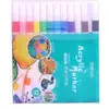 Explosões caixa de acrílico com marca-texto de PVC crianças 80 cores grafite caneta aquarela empilhável cor caneta de pintura infantil atacado