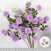 Flores Artificiais Coloridas Estilo Monet Flores Falsas Atacado Verde Roxo Arranjo de Casamento Cenário Decoração de Paisagismo