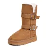 Botas de Nieve para Niña Botas Largas Infantiles Más Terciopelo Zapatos Grandes de Algodón 2026 Otoño Nuevo Estilo Botas de Caballero de Algodón para Nieve para Niña Pequeña