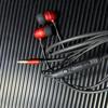 Auriculares con cable de metal, auriculares de oreja plana/auriculares internos/auriculares con control de cable con micrófono adecuados para teléfonos inteligentes para escuchar canciones