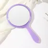 Espejo de mano de doble cara gran aumento transparente mango de estudiante espejo de maquillaje portátil espejo de belleza portátil venta al por mayor de fábrica