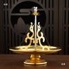 Suporte para incenso grande queimador de sândalo para Buda porta-incenso de anel interno para ambientes internos suporte para incenso em espiral 24 horas doméstico à prova de umidade