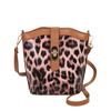 Bolso Cubo de Patchwork con Estampado de Leopardo a la Moda para Mujer 2025 Nuevo Bolso Cruzado de Nicho de Invierno Bolso de Hombro Casual Elegante