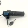 Guidão de veículo para motorista da vez 48v display digital acelerador acelerador dobrável veículo de bateria de lítio interruptor de aceleração manete de aceleração do guidão