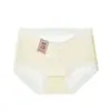 Ropa interior tipo máscara antibacterial 7A de seda de hielo de talle medio para todo el cuerpo para mujer, sin costuras, sexy, delgada, de seda de morera, de secado rápido, cómoda