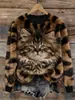 Nueva sudadera de franela con cuello redondo para mujer, impresión digital 3D de Amazon, sitio web independiente transfronterizo, personalizable para otoño e invierno
